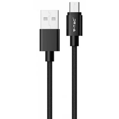 Cablu micro USB 1M platinum editon - negru V-TAC SKU-8488