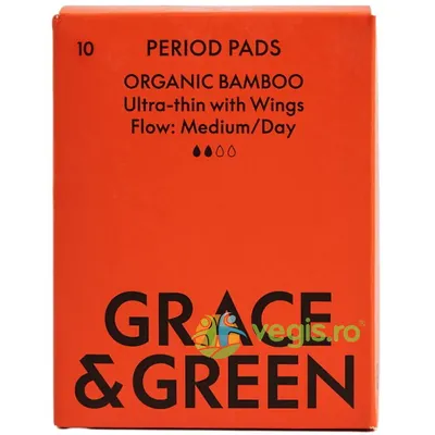 Absorbante din Bambus Organic pentru Zi 10buc