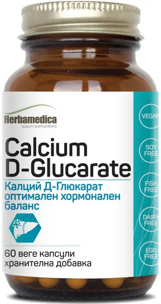Calcium D-Glucarate, 500 mg, 60 capsule, Herbamedica