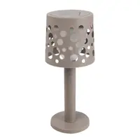 Lampă solară cu LED, pentru grădină, terasă și exterior, culoare taupe