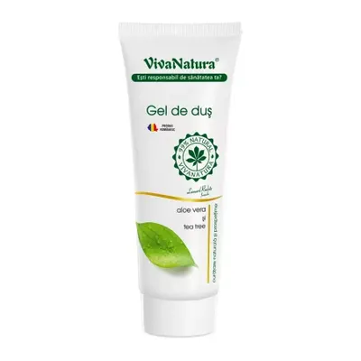 Gel de dus cu aloe vera si tea tree, 250ml, VivaNatura
