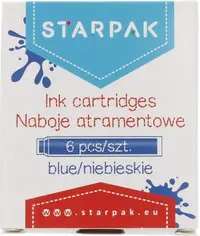 Set de rezerve pentru stilou Starpak - Albastru, 6 buc
