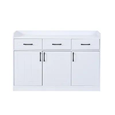 Comodă cu mult spațiu de depozitare, Alb | Aosom Romania