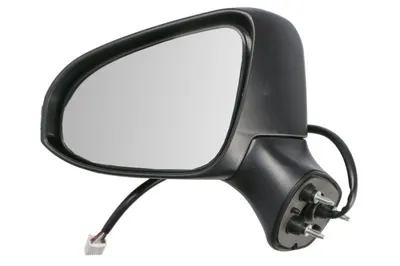 Oglinda laterala stanga electric, asferic, cu incalzire, grund, rabatare electrica, semnalizator potrivit TOYOTA AVENSIS T27 06.15-10.18