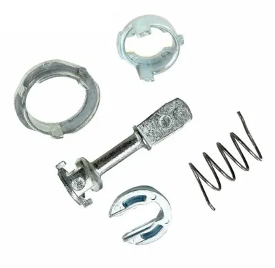 Kit reparatie incuietoare yala usa auto Techstar, compatibil cu VW Golf 4, Bora, Jetta, Polo, Audi A6, Skoda Fabia – Fata stanga/dreapta, 6 piese metalice, 1U0837167