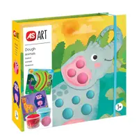 Trusă creativă cu plastilină AS Company - Animale, 7 borcane