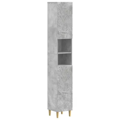vidaXL Cabinet de Baie cu Raft Deschis DELFT Gri Beton