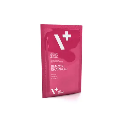 Sampon pentru caini si pisici Vet Expert Benzoic, 20 x 15 ml