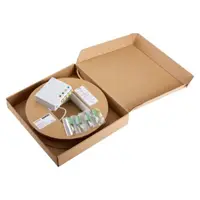 Apartment Termination Box Complete of 4 Sc/apc Adapters - With Sc/apc 4-Fiber Optic Cable With Pulling Sheath - Fiber Fast System - 65m