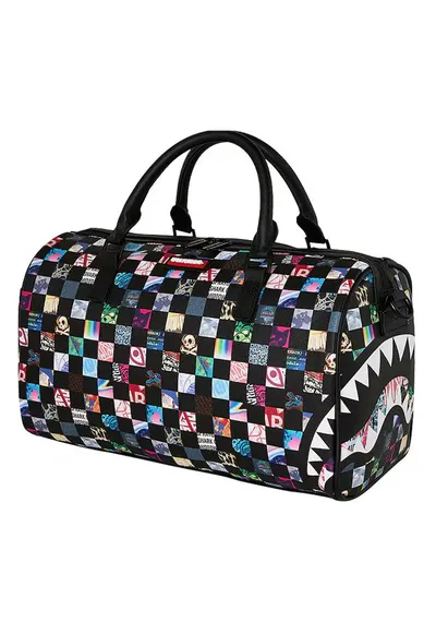 Geanta duffle Crazy Check Mini - multicolor - 24x31x15cm