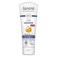 Crema reparatoare pentru maini cu galbenele si unt de shea 75ml Lavera
