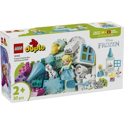 LEGO® DUPLO - Cutie creativa cu Elsa si Olaf din Regatul de gheata (10462)