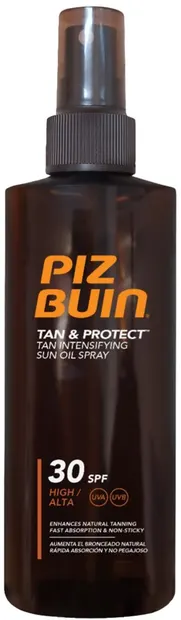 Piz Buin Tan & Protect Ulei spray pentru bronzare rapidă, SPF30, 150 ml