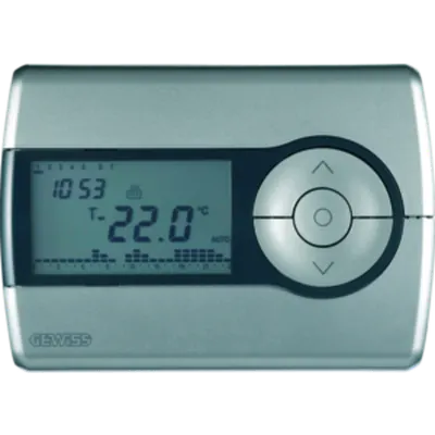 Termostat Crono - Daily/weekly Programming - Battery- Powered - Titanium