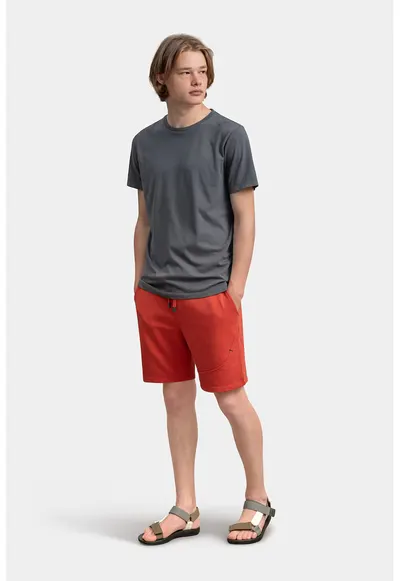 Pantaloni scurti sport cu talie ajustabila - Coral