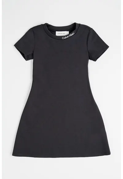 Rochie scurta cu maneci scurte - Negru