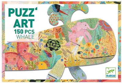 Art puzzle Djeco - Balena, 150 piese