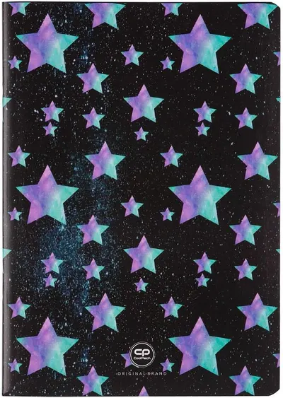 Caiet Cool Pack Star Night - A5, 32 de coli, rânduri înguste colorate
