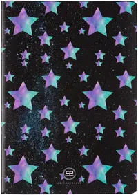 Caiet Cool Pack Star Night - A5, 32 de coli, rânduri înguste colorate