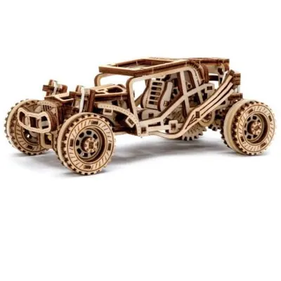 Lume miniaturala de lemn buggy