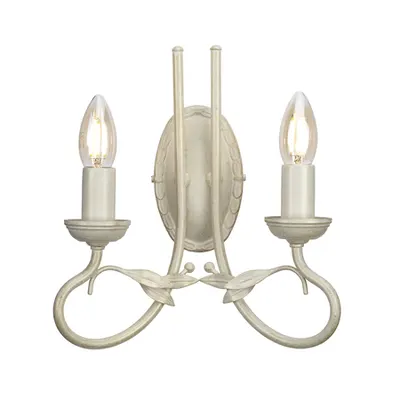 Aplica Olivia 2 Light Wall Light – Ivory/Gold