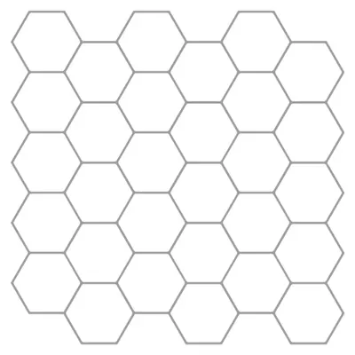 vidaXL Placă hexagonală 10 buc. Alb gri 30 x 30 cm Poliuretan și PET