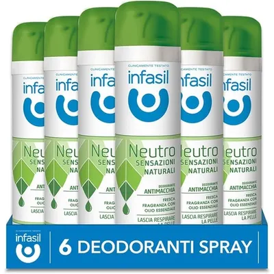 Deodorant spray, Infasil, Neutro, ulei esențial, 150 ml