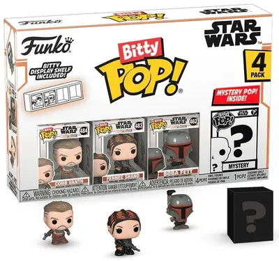 Set figurine mini Funko Bitty POP! Television: The Mandalorian - 4-Pack (Series 3)