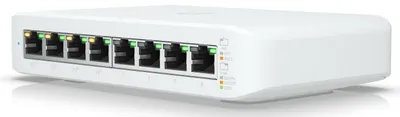 Comutator Ubiquiti - USW Lite 8 POE, 8 porturi, alb