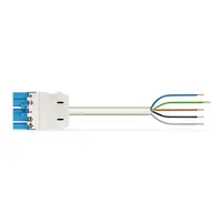pre-assembled connecting cable; Eca; Plug/open-ended; 5-pole; Cod. I; H05VV-F 5G 1.5 mm²; 6 m; 1,50 mm²; blue