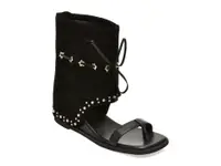 Sandale GRYXX negre, DMS5061, din piele ecologica