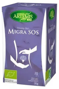 Ceai bio din plante pentru migrenă, 20 plicuri filtrante, Artemis Bio