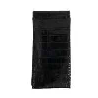 Etui pentru ochelari cu aspect piele de crocodil