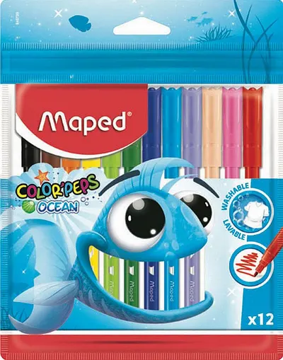 Set carioci Maped Color Peps - Ocean, 12 culori