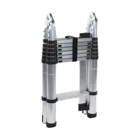 Scara telescopica dubla Detoolz, inaltime maxima 4.4m, 14 trepte, greutate maxima suportata 150 kg