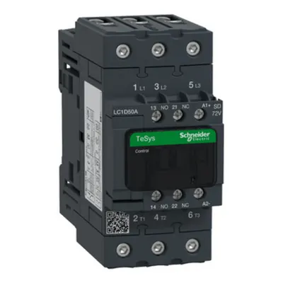 Contactor TeSys D - 3P(3 NO) - c.a.-3 - <= 440 V 50 A - 72 V c.c. bobina standard