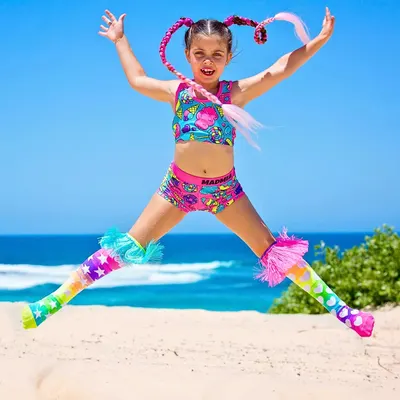 Șosete lungi colorate Madmia pentru fete Let’s dance 6-99 ani