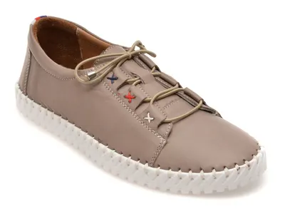 Pantofi GRYXX gri, EV2950, din piele naturala