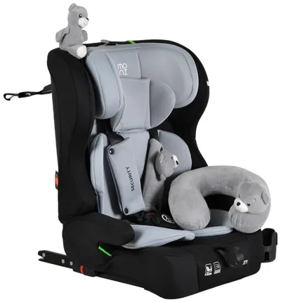 Scaun auto Moni - Security, IsoFix, i-Size, 76-150 cm, gri spațial