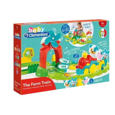 Tren interactiv cu animalute de la ferma 17385 Clementoni
