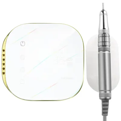 Freză Unghii Profesională 48W 35000 RPM JMD-S108P Alb – Putere Mare pentru Manichiură/Pedichiură