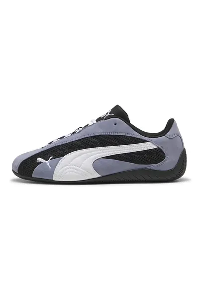 Pantofi sport Speedcat de piele - Alb/Negru/Albastru stins