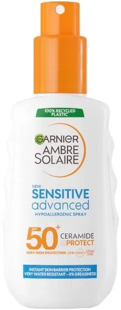 Garnier Ambre Solaire Lapte spray cu protecție solară, SPF50+, 150 ml