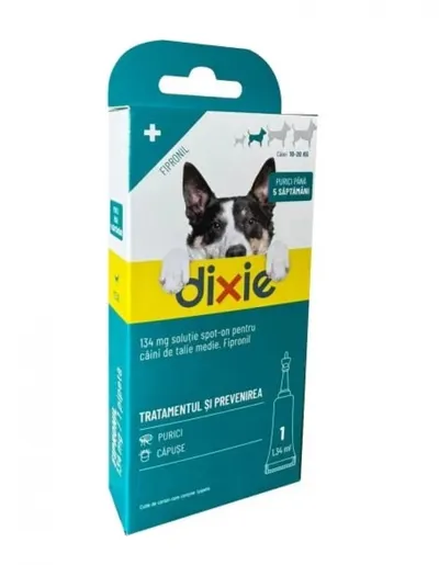 Antiparazitar extern pentru caini intre 10-20 kg Dixie Spot On M, 1 pipeta