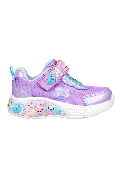 Pantofi sport cu inchidere velcro My Dreamers - Turcoaz/Roz pastel/Lila