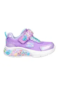 Pantofi sport cu inchidere velcro My Dreamers - Turcoaz/Roz pastel/Lila