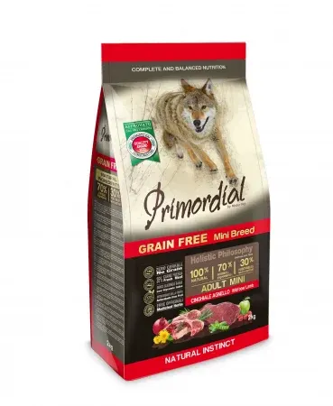 Primordial Grain-Free Holistic Dog Adult Mini cu Miel si Mistret, 2 kg