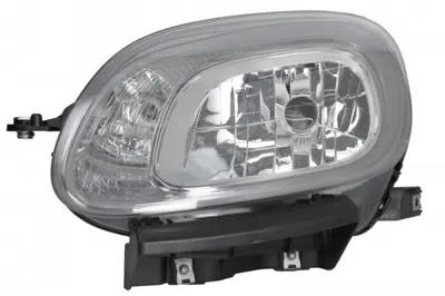 Far Stanga (H4, electric, cu motor, culoare insert: cromat, culoare semnalizator: alb) potrivit FIAT PANDA, PANDA HATCHBACK