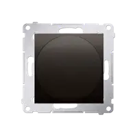 Lampa semnalizare LED ,lumina alba , maron mat metalic