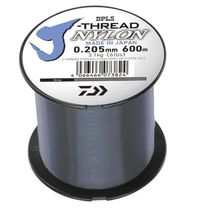 Fir monofilament Daiwa J-threads gri 0.285 mm, 6.10 kg, 600 m